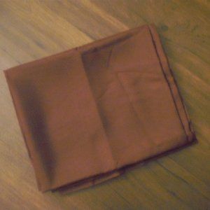 Plain brown sheer curtain 100x42